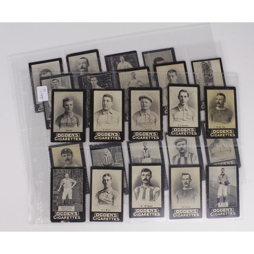 592 - Ogden Tabs - Football item 97-2, part set 24/25 in pages, mixed condition, mainly G - VG, cat value ... 