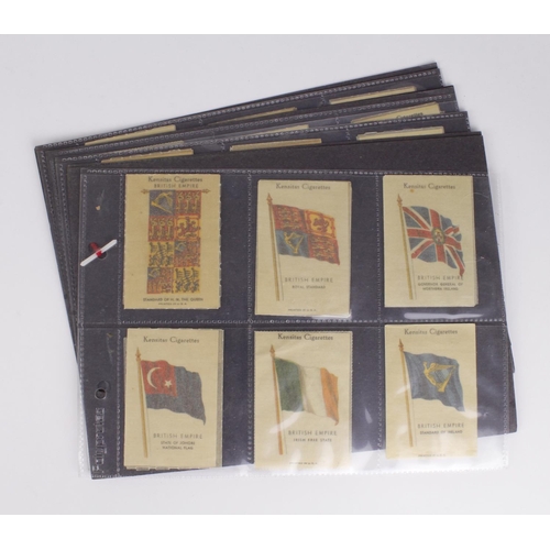 597 - Silks cigarette cards, range of Kensitas Flags (approx 39)