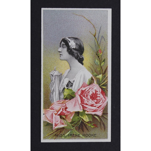 599 - Taddy - Actresses with Flowers, type card - no.13, VG, cat value £90