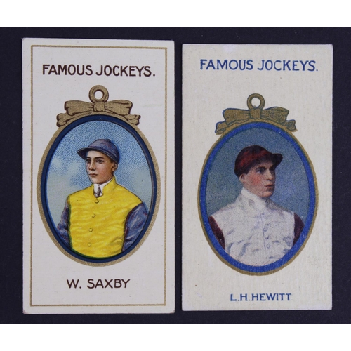 602 - Taddy - Famous Jockeys, 2 type cards - L H Hewitt (no frame) & W Saxby (with frame) G - VG, cat valu... 