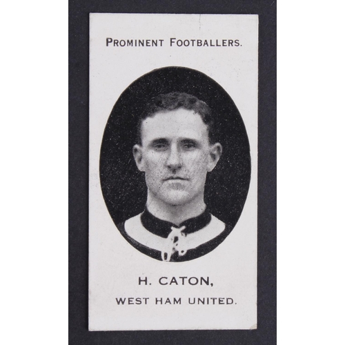 604 - Taddy - Prominent Footballers (London Mixture), type card, H Caton, West Ham United, G - VG, cat val... 