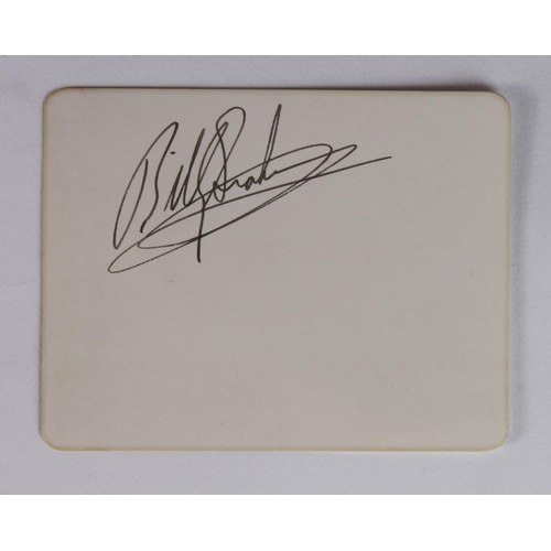 679 - Billy Graham, (1918-2018), Evangelist, signed plain white card, collected on one of his visits to th... 