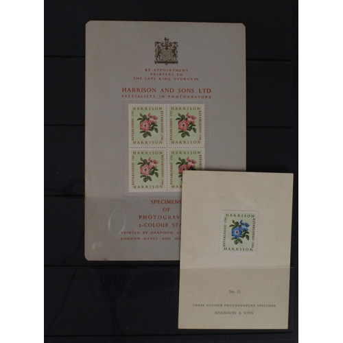 83 - Specimen Cards for Photogravure by Harrison & Sons, floral designs. (2)