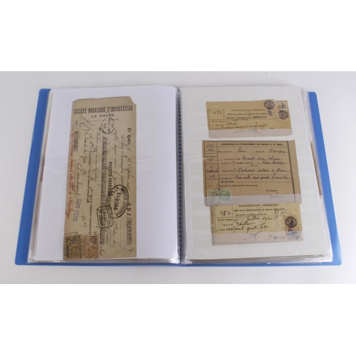 91 - Blue folder of Revenues, back of the book material etc. (Qty)