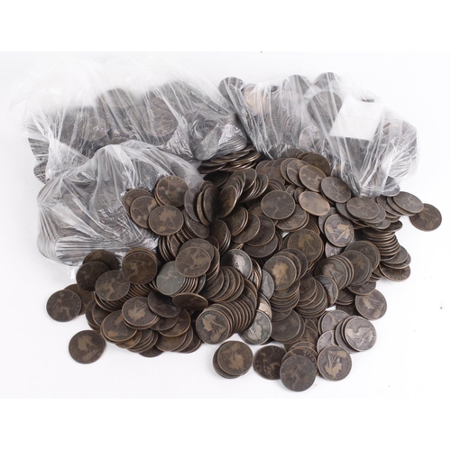 1026 - GB Pennies, Queen Victoria Old Heads 10KG, from circulation.