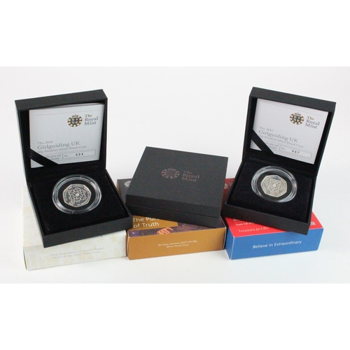 1070 - GB Silver Proof Fifty Pences (6) 2010 