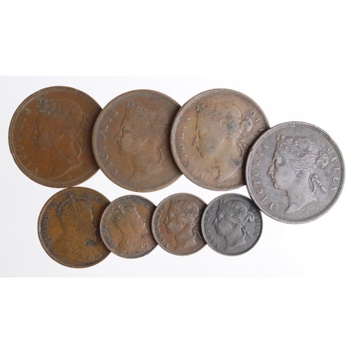 1162 - Straits Settlements (8) Victorian & Edwardian copper coins, mixed grade.