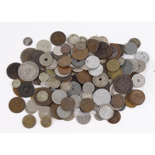 1177 - World Coins, accumulation 19th-20thC including silver.  Provenance from a British Royal Marine who s... 