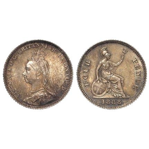 127 - Groat 1888, S.3930, toned GEF