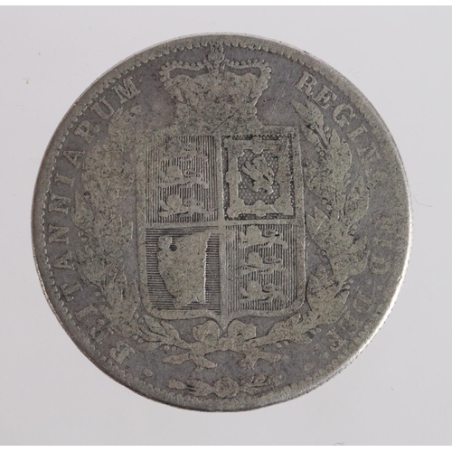 146 - Halfcrown 1861 Fair (a date unrecorded by the Royal Mint).  These curious forgeries are made of good... 