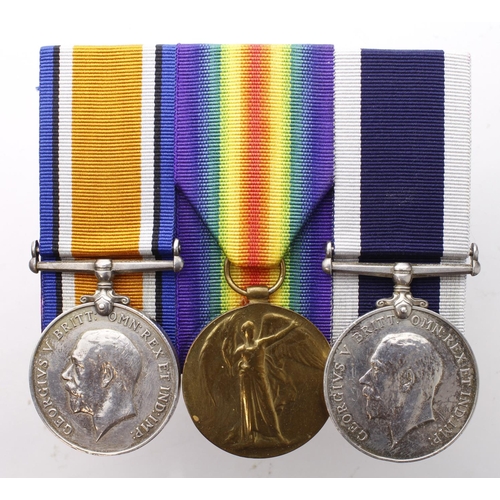 1539 - BWM & Victory Medal (J.55658 WJ Wadley AB RN), and GV Naval LSGC Medal (J.55658 WJ Wadley AB HMS Pem... 