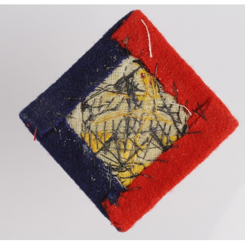 1616 - Cloth Badge: 646th Light Anti-Aircraft Regiment, Royal Artillery (5th Bttn. Essex Regiment) (TA) Emb... 