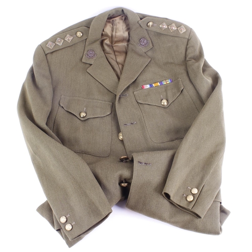 1680 - East Lancashire Regiment Officer's Service Dress WW1 Uniform Jacket  to Captain Frank Powell dated 1... 