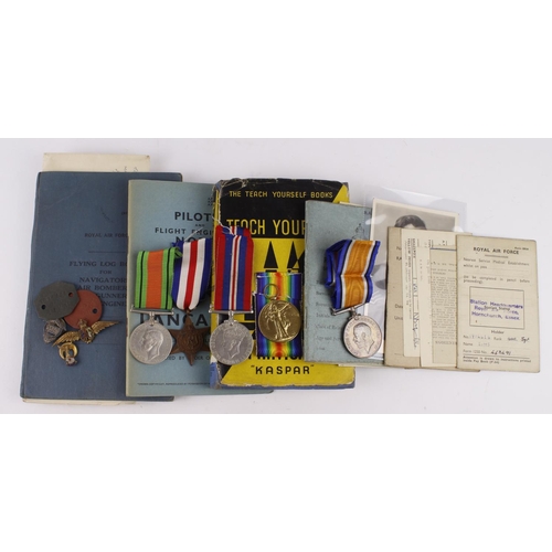 1689 - Family groups - BWM & Victory Medal to 71446 Sjt H B Sims RA. WW2 group to 463491 Sgt J G Sims RAF. ... 