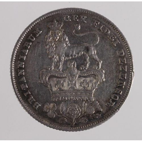 169 - Shilling 1825 lion, S.3812, toned GVF-nEF, a few tiny nicks and scratches.