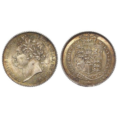 181 - Sixpence 1825 toned EF-GEF