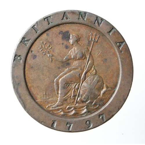 195 - Twopence 1797 copper 