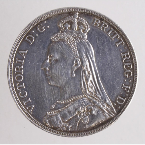 212 - Crown 1889, slightly cleaned EF