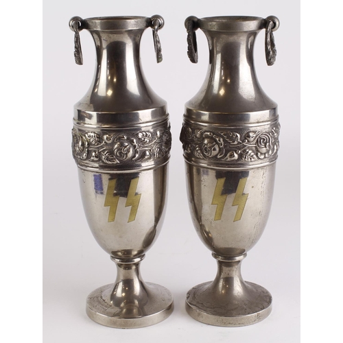 2308 - WW2 Waffen SS Vases.  (2)