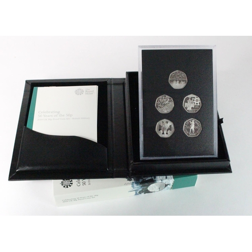 250 - Fifty Pence 2019 Silver proof five coin set 