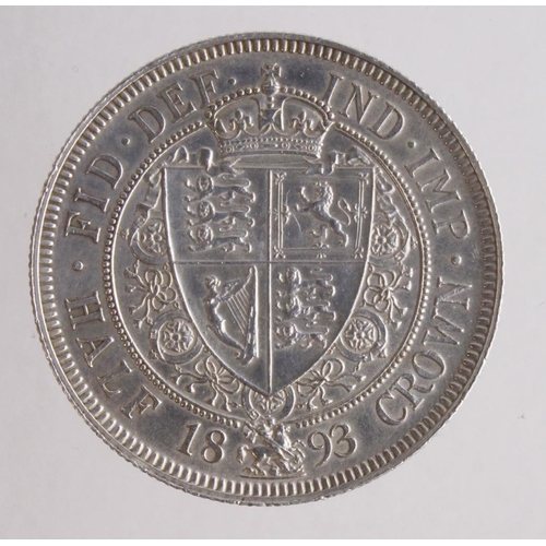 298 - Halfcrown 1893 EF-GEF