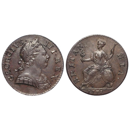 331 - Halfpenny 1772, EF