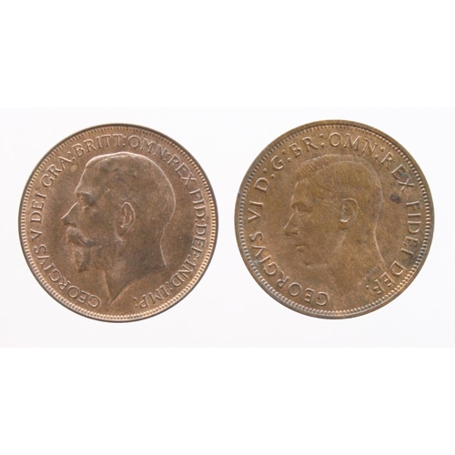 358 - Pennies (2): 1926 first type AU, and 1951 EF