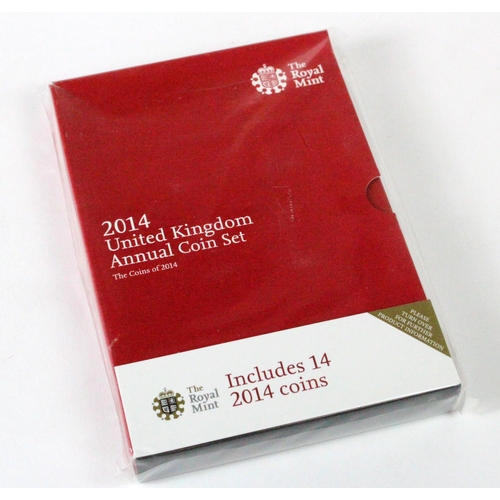 584 - Royal Mint: 2014 United Kingdom Annual Coin Set, The Coins of 2014 BU sealed in original packaging (... 