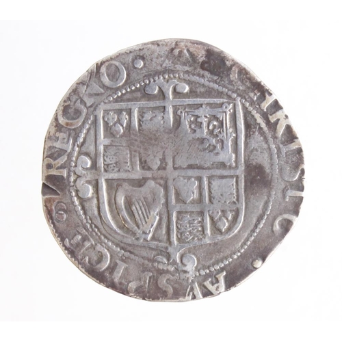 642 - Charles I shilling mm. Triangle, Group F, S.2799, Fine.