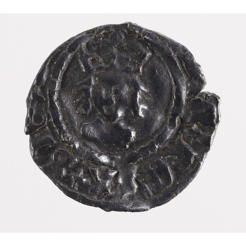 670 - Henry VII silver Farthing (from inner circles) London Mint, S.2250, dies too large for flan, dark ev... 