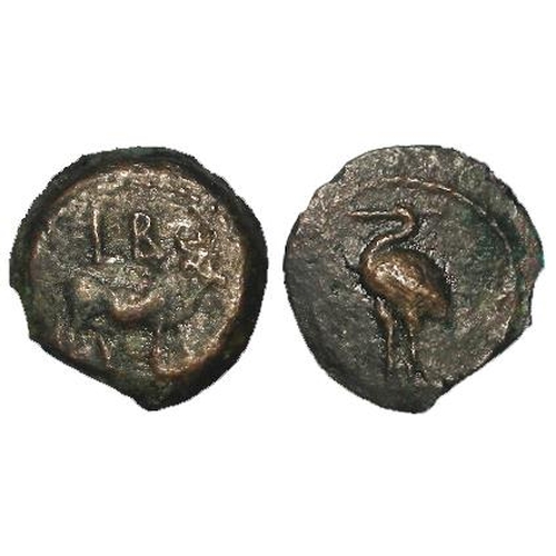 714 - Seleukid Kingdom bronze 15mm, 2.4g of unknown mint or king. Obv: Bull r. LB above. (year 2 of who?... 