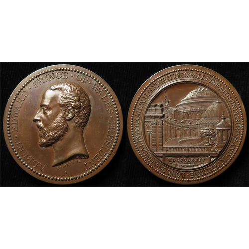 762 - British Exhibition Medal, bronze d.51mm: London Annual International Exhibition of All Fine Arts, In... 