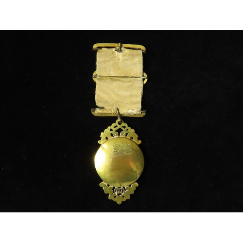 805 - Masonic Jewel: A Victorian gilt bronze 