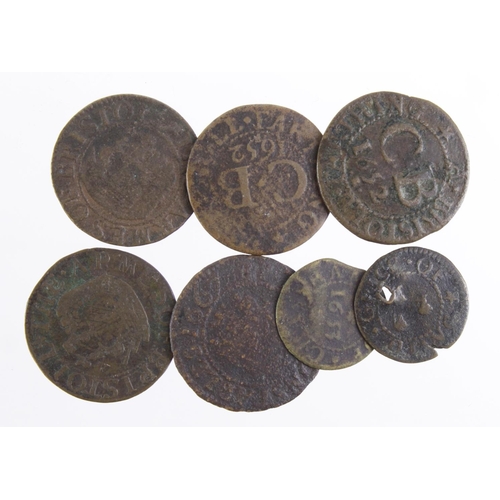 846 - Tokens, 17thC (7) assortment, mixed grade.