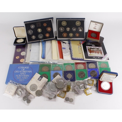 856 - Assortment of mainly GB Unc, proof sets along with an assortment of mixed coins. Noted 1992 Unc set ... 