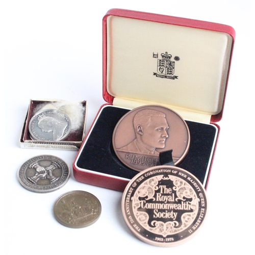 865 - British Commemorative Medals (5): Coronation of George V bronze d.36mm by Spink, in box, Eimer 1921c... 