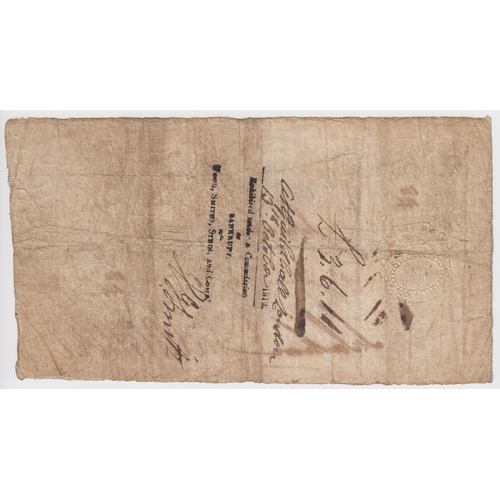 407 - Workington Bank 1 Guinea dated 3rd June 1809 for Wood, Smiths, Stein & Co. serial no. 180/144 (Outin... 