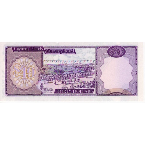 479 - Cayman Islands 40 Dollars dated 1974 (issued 1981), scarce 'Z/1' prefix REPLACEMENT note serial Z/1 ... 