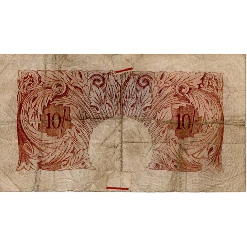 78 - Catterns 10 Shillings good quality contemporary FORGERY, overwritten 'FORGERY' on face, pinholes and... 