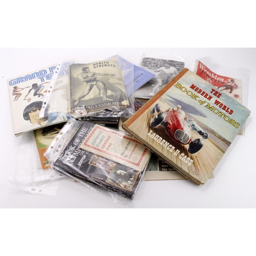 1004 - Sports - selection of various ephemera inc Golf, Tennis, Motor Racing, Speedway, etc etc. c1950's to... 