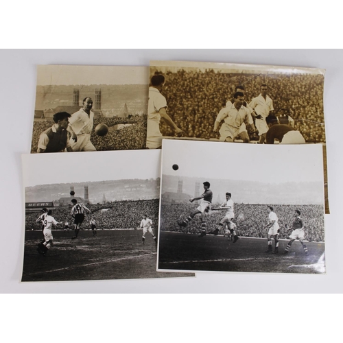 1010 - Swansea Town season 1954/55 b&w original press photos circa 8