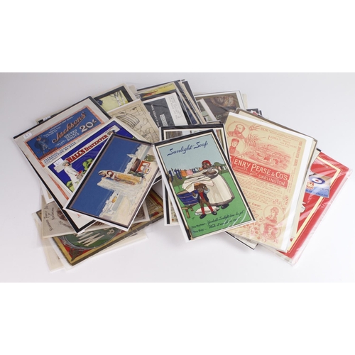 1025 - Advertising ephemera housed in advert box file, interesting varied collection, needs viewing  (appro... 