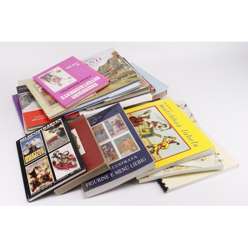 1033 - Books, postcard, cigarette card, trade cards, stamps, etc related  all ages, interest selection, in ... 