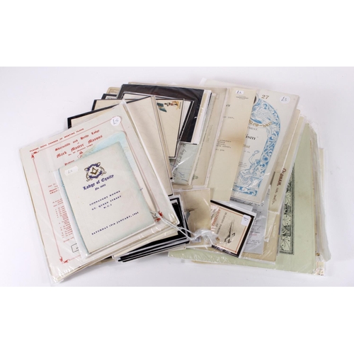 1049 - Ephemera, prints, bill headings, telegrams, certificates, masonic, scraps, etc  interesting collecti... 