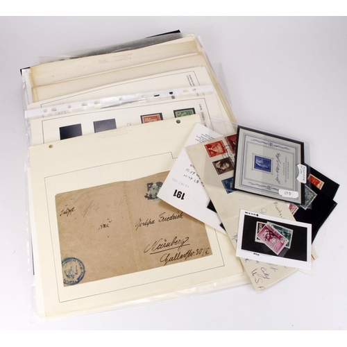 118 - Germany range inc Covers, stamps, m/sheets, various periods, but some more interesting items noted i... 