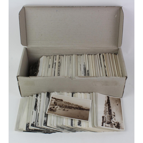 564 - Topographical real photos, mixed selection in long box, commencing with letter S, duplication (appro... 