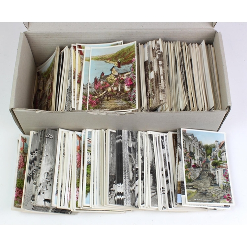 567 - Topographical real photos, selection in long box, commencing with letter C, duplication (approx 1000... 