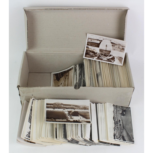 571 - Topographical real photos, varied collection in long box, commencing with letter N, duplication   (a... 