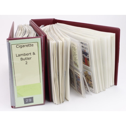 653 - Lambert & Butler, a large stock of cards contained in 2 larger than normal albums, comprising approx... 