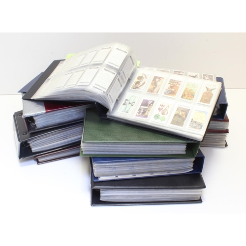 658 - Large quantity of complete sets, approx 153, contained in 11 modern albums, all various cigarette fi... 